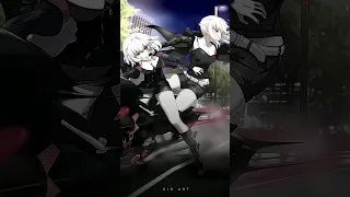 jeanne d'arc alter x artoria alter | poker face | alight motion #shorts #anime #fate #alightmotion