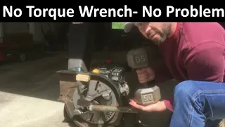 Accurate Torque Without a Torque Wrench. No Torque Wrench-No Problem. 1ftx50lbs=50ftlbs