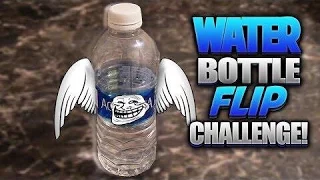 WATER BOTTLE FLIP CHALLENGE  (WITH GIBBY )
