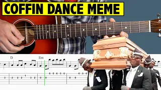 Astronomia Meme (Coffin Dance Meme) Guitar Tutorial  +FREE TABS