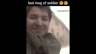 Last words of An Afghan Soldier fighting against Taliban