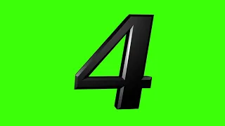 3D обратный отсчет зеленый фон 3D Numbers Countdown Green