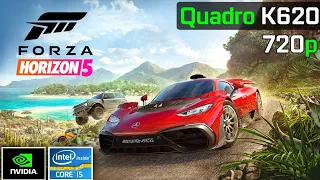 Forza Horizon 5 | NVIDIA Quadro K620 + I5 2500K - 2024 | 720p, v.Low  Low
