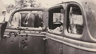 Death car that Bonnie and Clyde died in.