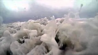 Knocked Down By Waves! Shot with a GoPro Hero 3