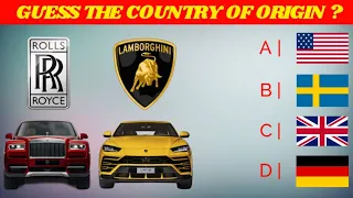 Country of Origin of Car Brands ? ? ? | Car Brands Quiz | Cars Advisor