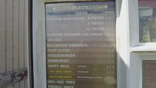 Abandoned McDonald’s Displays Prices From 1994 in Alaska