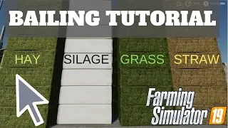 BAILING TUTORIAL farming simulator 19