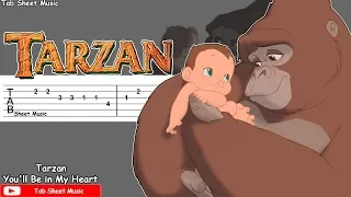 Tarzan - You'll Be in My Heart Guitar Tutorial