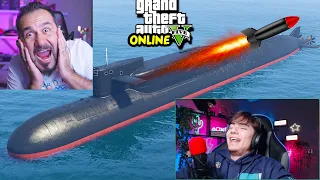 FURKAN İLE 9 MİLYON DOLARLIK DENİZALTI ALDIK! ROKET SÜRDÜM! | Furkanla GTA5 ONLINE SERBEST TAKILMACA