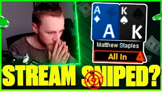 $530 PARTYPOKER CHAMPIONSHIP MAIN EVENT STREAM SNIPE? Matt Staples Poker Highlight