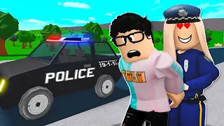 Creepy Fan Became A Cop And Arrested Me! (Roblox Bloxburg)