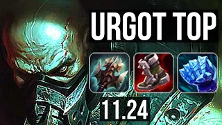 URGOT vs VAYNE (TOP) | Rank 8 Urgot, 7/1/1, 500+ games, Godlike | KR Master | 11.24