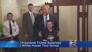 Trump Surprises White House Tour