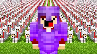 Eu FIZ UM EXÉRCITO DE 1.000 LOBOS no Minecraft