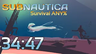 Subnautica Survival Any% 34:47 (Former World Record) [Re-timed to 34:46]