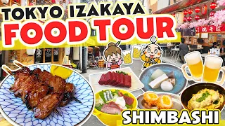 Tokyo Izakaya Restaurant Street Food Tour / Japan Travel Vlog / Near Ginza