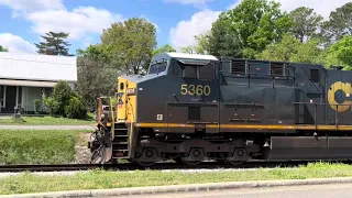 Rare Passenger Train P001 On Etowah Sub And 120+ Car M280 Clears Junta #railfan #csxt #cartersville