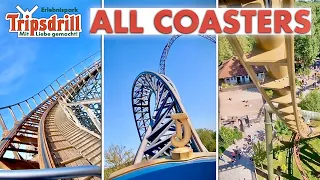 ALL COASTERS AT TRIPSDRILL (GERMANY🇩🇪) - 4K 60fps