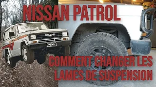 Changement lame de suspensions - Nissan Patrol 260