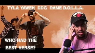 Tyla Yaweh ft  DDG & Dame D O L L A  Stuntin' On You Remix Official Music Video [FIRST REACTION]