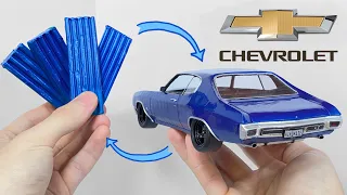 Turning Plasticine into Car, Chevrolet chevelle SS, 82 Hours Run 16 Minutes