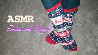 ASMR Socks Sounds With Feet and Carpet Rubbing