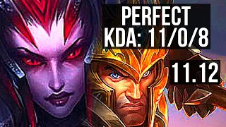 ELISE vs JARVAN IV (JUNGLE) | 11/0/8, Legendary, 700+ games | EUW Grandmaster | v11.12