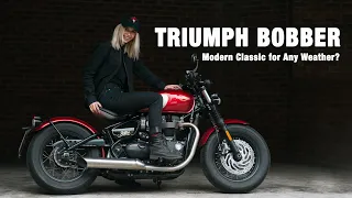 2022 Triumph Bonneville Bobber / All British Weather Review