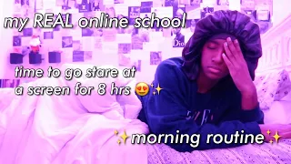 MY *REALISTIC* ONLINE SCHOOL MORNING ROUTINE 2021