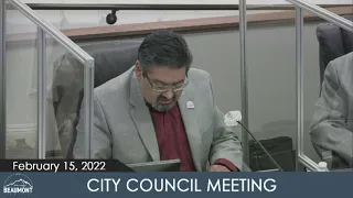 City Council Meeting | February 15, 2022