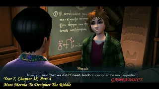 HARRY POTTER HOGWARTS MYSTERY– Year 7, Chapter 38, Part 4, Meet Merula To Decipher The Riddle