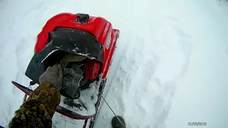 Мотобуксировщик Motodog глубокий снег