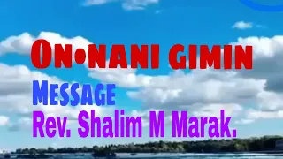 On.nani gimin  Rev. Shalim M. Marak.