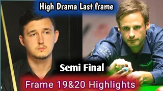 David Gilbert vs kyren Wilson world snooker championship 2024 semi-final Highlights