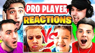 Pro Players REACT to FaZe Swagg VS 7 YEAR OLD KID 1v1 WARZONE