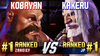 SF6 ▰ KOBAYAN (#1 Ranked Zangief) vs KAKERU (#1 Ranked JP) ▰ Ranked Matches