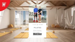 PILATES с Ириной Странцевой и Юрием Ивлевым | 1 июля 2021 | Онлайн-тренировки World Class