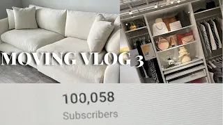 MOVING VLOG 3|NEW SOFA Reveal, IKEA Shopping  For My New Apartment,TARGET Buys, 100K Reaction!