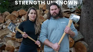 World's Strongest Man VS Wood Chopping Champion (Basque Country Ep 2) - Strength Unknown