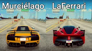 NFS Heat: Lamborghini Murciélago SV vs Ferrari LaFerrari - Drag Race