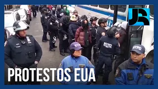 Cerca de 280 manifestantes são presos em universidades dos Estados Unidos