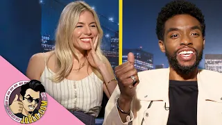 Chadwick Boseman and Sienna Miller Interview for 21 Bridges