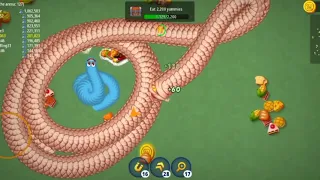 WORMSZONE.IO🐍🐍 #44 | SNAKE GAME | GIANTS SLITHER SNAKE | BIG SNAKE | EPIC GAME BEST GAMEPLAY