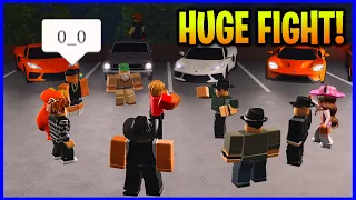 CAR SHOW TURNS INTO HUGE STREET FIGHT! (ER:LC Roblox Roleplay)