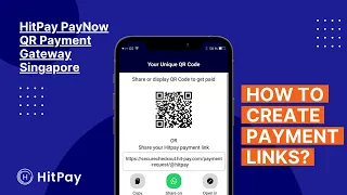HitPay PayNow QR Payment Gateway Singapore | How to create Payment Links? | Request to Pay