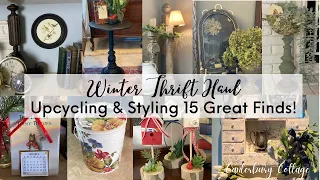 UPCYCLING & STYLING 15 THRIFT STORE FINDS: WINTER THRIFT HAUL