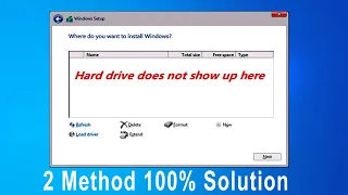 Hard Disk Partition Not Showing While Installing Windows 10th,11th Gen 2 Method 100% Solution