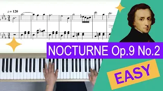 Chopin Nocturne op.9 no.2 | Easy Piano Songs for Beginners