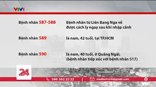 Cập nhật thông tin dịch bệnh COVID-19 trưa 2/8: Việt Nam có thêm 4 ca mắc mới COVID-19 | VTV24